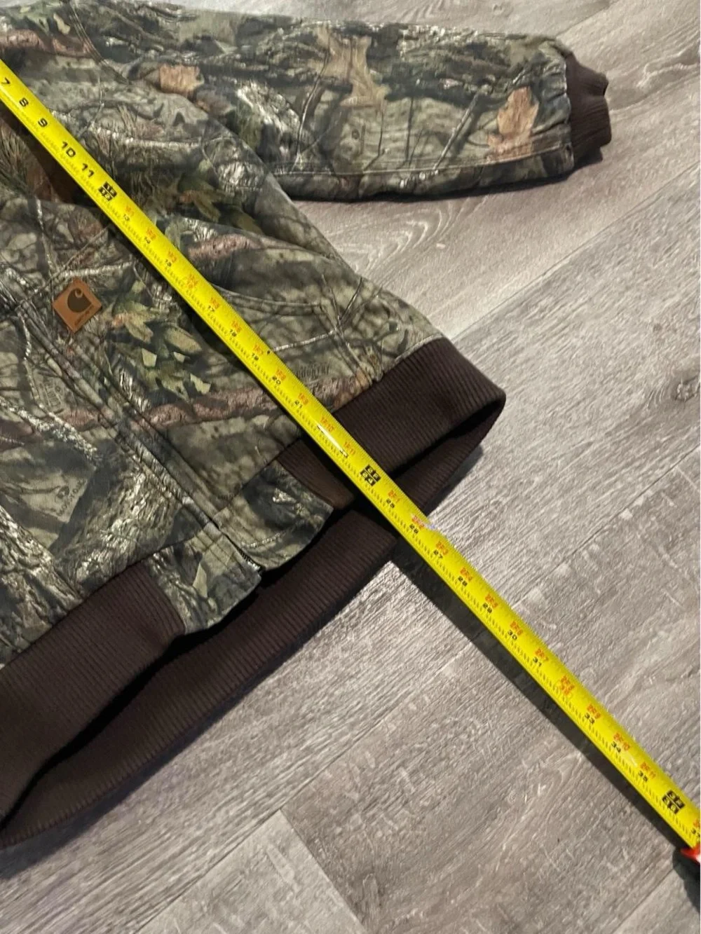 Carhartt Camo Jacket Youth L 14-16 Insulated Realtree Hooded Canvas Mossy Oak